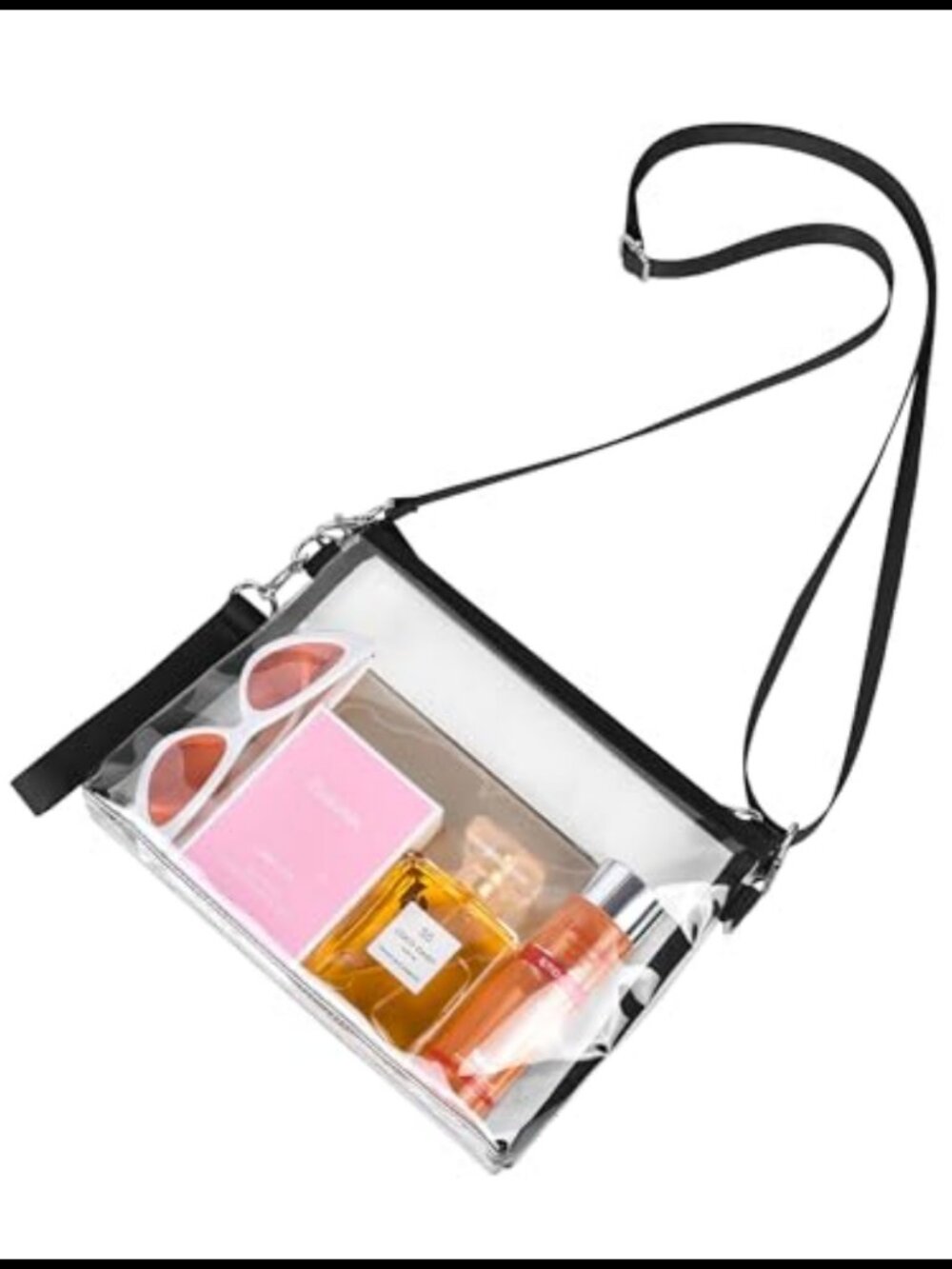 Clear Purse Stadium Approved Crossbody Bag Detachable Straps